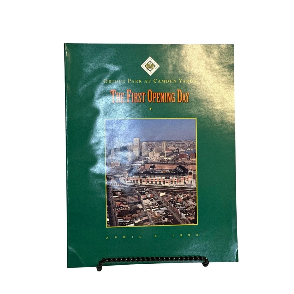VTG Baltimore Orioles Program The First Opening Day Camden Yards Green 1992 MLB